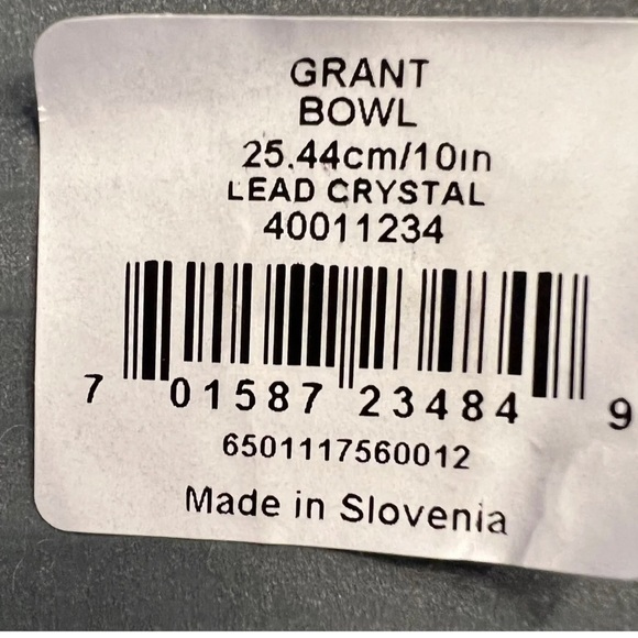 Waterford Grant 10" Clear Crystal Bowl NEW with Box - Picture 9 of 10